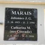 MARAIS Johannes J.G. 1913-1990 & Catharina M. CONRADIE 1913-2006