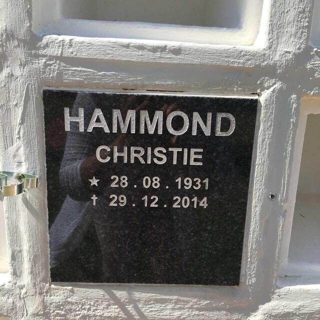 HAMMOND Christie 1931-2014