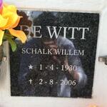 WITT Schalk Willem, de 1930-2006
