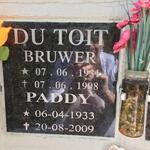 TOIT Bruwer, du 1931-1998 & Paddy 1933-2009