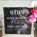 STIPP Paul Jacobus 1938- & Anna Susanna 1941-2006