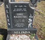 ALLEN Annie Magrietha nee SELINDA 1934-1972