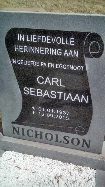 NICHOLSON Carl Sebastiaan 1937-2015
