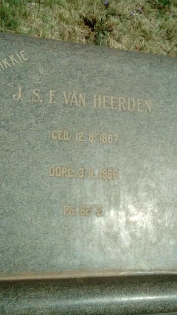 HEERDEN J.S.F., van 1887-1966