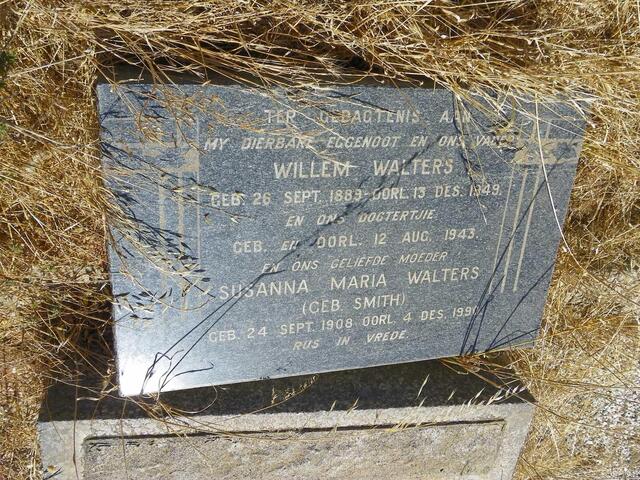 WALTERS Willem 1889-1949 & Susanna Maria SMITH 1908-1990 :: WALTERS ? 1943-1943