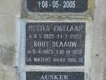 BLAAUW Koot 1923-1978 :: EIGELAAR Hester 1929-2003