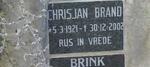 BRAND Chrisjan 1921-2002