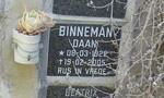 BINNEMAN Daan 1922-2005