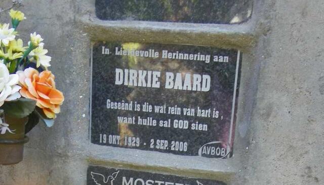 BAARD Dirkie 1929-2006