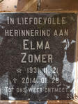 ZOMER Elma 1931-2014