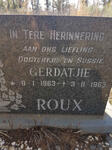 ROUX Gerdatjie 1963-1963