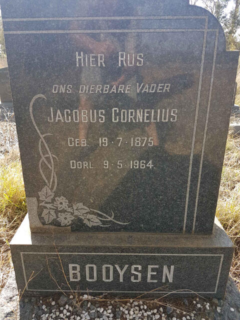 BOOYSEN Jacobus Cornelius 1875-1964