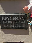 HEYNEMAN Jacob 1930-2005 & Rensia 1934-2015