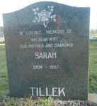 TILLEK Sarah 1904-1967