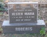 ROBERTS Hester Maria 1909-1997
