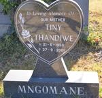 MNGOMANE Tiny Thandiwe 1959-2001