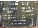 ARBUCKLE Alexander Fred 1943-2000 & Hendrika Margaret 1946-