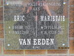 EEDEN Eric, van 1921-2008 & Marietjie 1922-2010