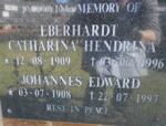 EBERHARDT Johannes Edward 1908-1997 & Catharina Hendrina 1909-1996