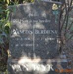WYK Francois, van 1931-1998 & Berdiena 1938-