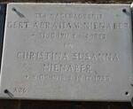 NIENABER Gert Abraham 1911-1982 & Christina Susanna 1918-1989