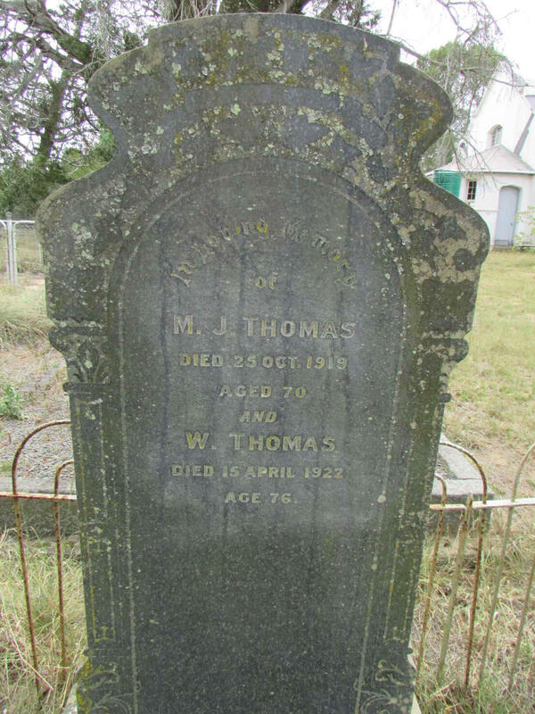 THOMAS M.J. -1919 :: THOMAS W. -1922