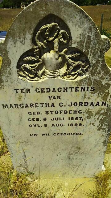 JORDAAN Margaretha C. nee STOFBERG 1857-1898