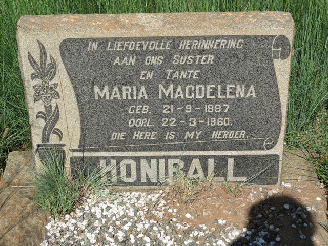 HONIBALL Maria Magdelena 1887-1960