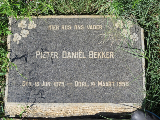 BEKKER Pieter Daniel 1879-1958