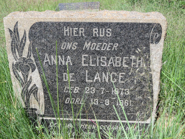LANGE Anna Elisabeth, de 1873-1961