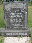 LANGE Johanna Christina, de 1904-1997