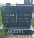 MIDDEL Jacob 1901-1988 & Martie 1913-1995
