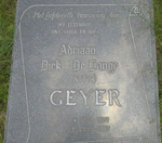 GEYER Adriaan Dirk De Lange 1907-1987