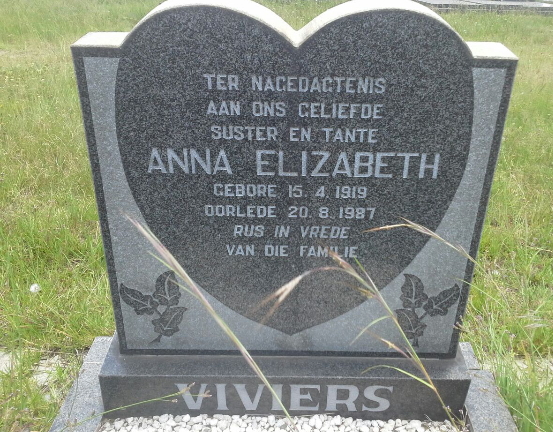 VIVIERS Anna Elizabeth 1919-1987