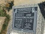 HENDRICKS Lenie nee WILDSCHUT 1899-2006 :: HENDRICKS Heinrich Royden 1984-2001