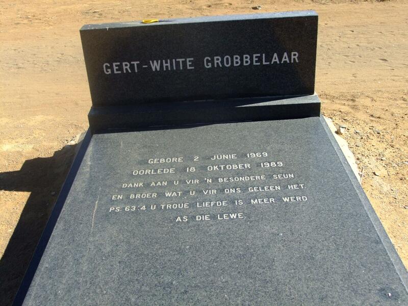 GROBBELAAR Gert, WHITE 1969-1989
