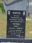 KOTZE Petrus 1925-2007