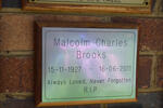 BROOKS Malcolm Charles 1927-2011