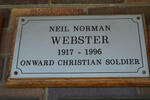 WEBSTER Neil Norman 1917-1996
