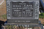 ADAMS Freddy 1917-1994 & Annie NIEUWOUDT 1917-1987