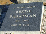 BAARTMAN Bertie 1910-1980