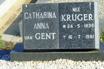 GENT Catharina Anna, van nee KRUGER 1898-1981