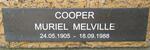 COOPER Muriel Melville 1905-1988