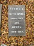 CROMBIE Henry 1899-1967 & Edith Madge 1896-1963