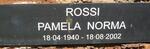 ROSSI Pamela Norma 1940-2002