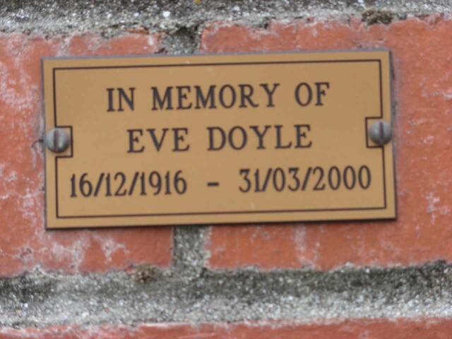 DOYLE Eve 1916-2000