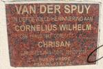 SPUY Cornelius Wilhelm, van der 1947- & Chrisan 1947-2013