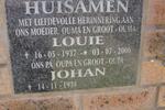 HUISAMEN Johan 1934- & Louie 1937-2000