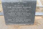 ADAMSON Francis George -1968 & Annie Sutherland -1974 :: ADAMSON John Alexander 1918-1929