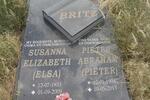 BRITZ Pieter Abraham 1934-2013 & Susanna Elizabeth 1933-2009